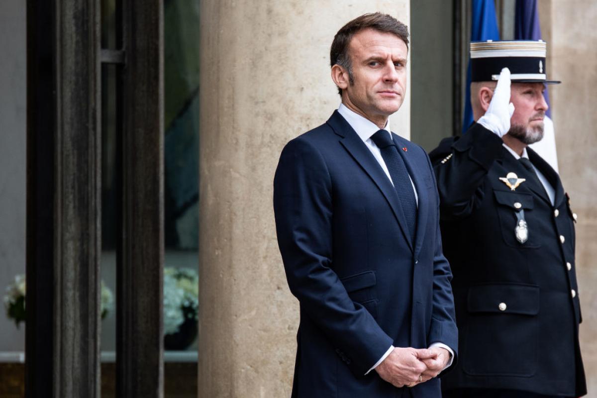 Emmanuel Macron, en el Palacio del Elíseo, en París.