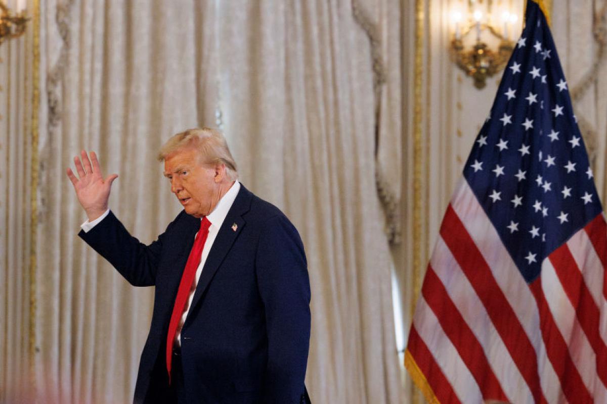 El presidente de Estados Unidos, Donald Trump, en su mansión de Mar-a-Lago