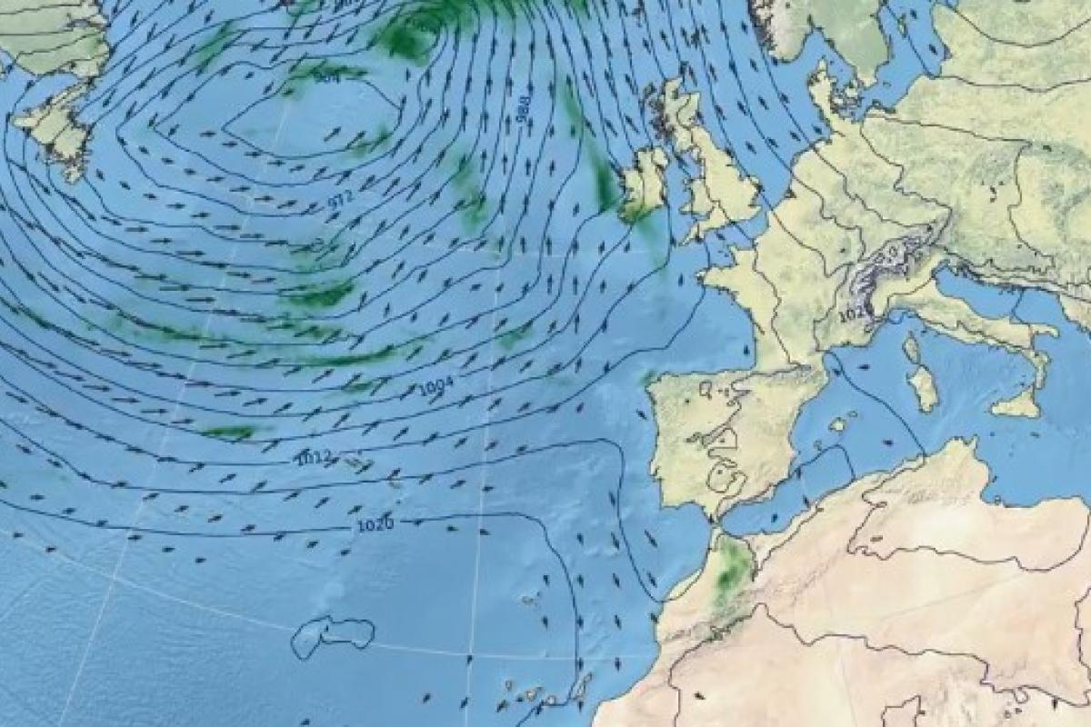 Mapa recogido por AEMET