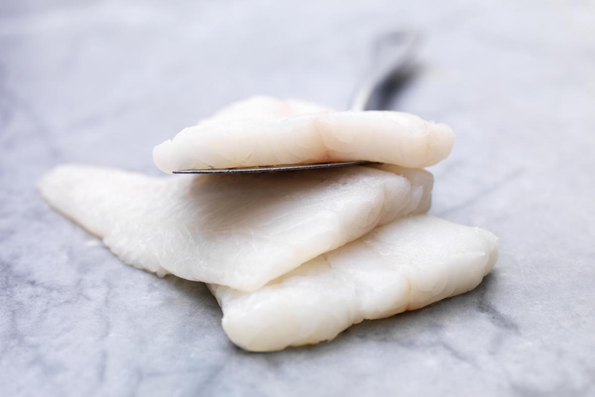Imagen de archivo de unos filetes de bacalao.
