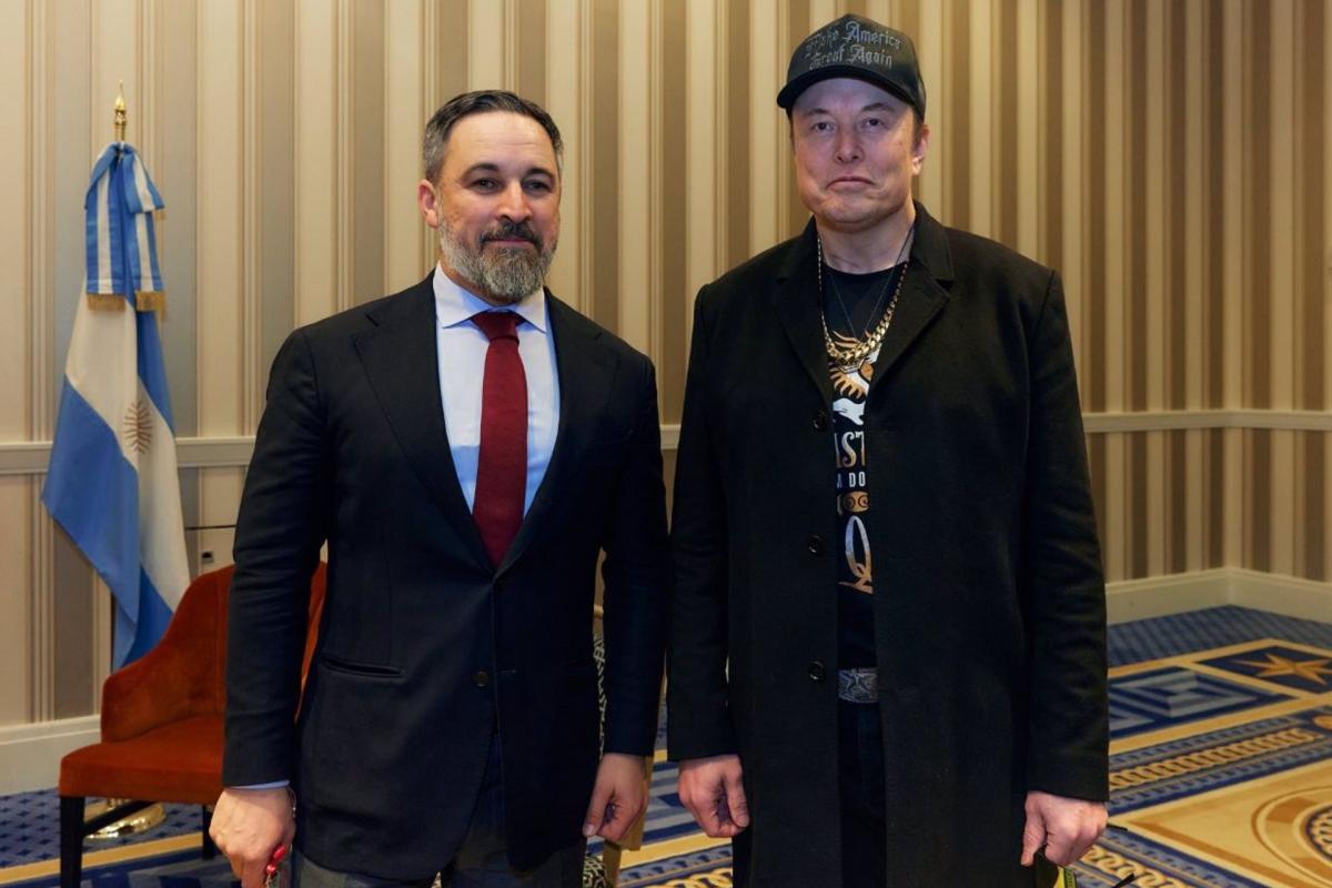 Santiago Abascal y Elon Musk