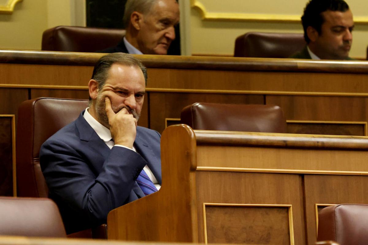 El exministro de Transportes José Luis Ábalos, en una imagen de archivo en el Congreso.