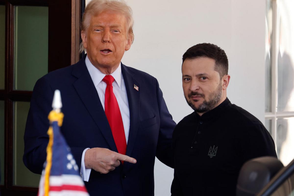 Donald Trump recibe a Volodimir Zelenski en la Casa Blanca