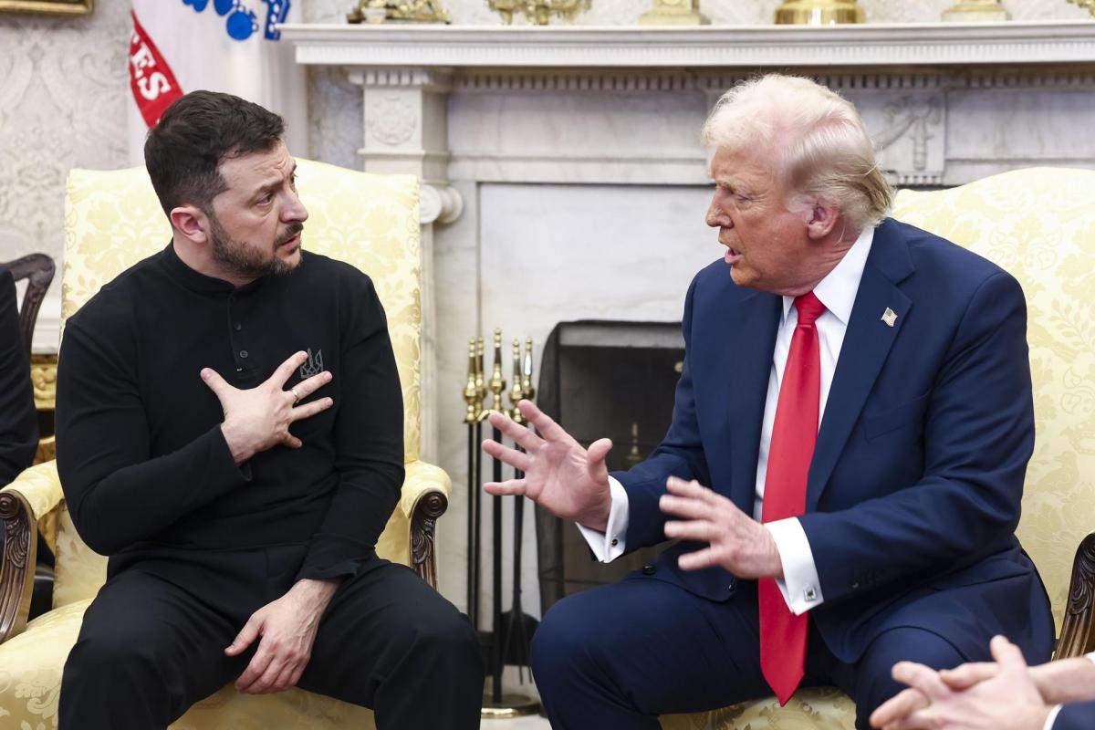 Donald Trump y Volodímir Zelenski este viernes en la Casa Blanca.
