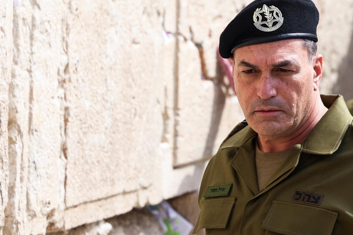 Eyal Zamir, el nuevo jefe del Estado mayor Ejército Israel (IDF), en la ciudad vieja de Jerusalén.