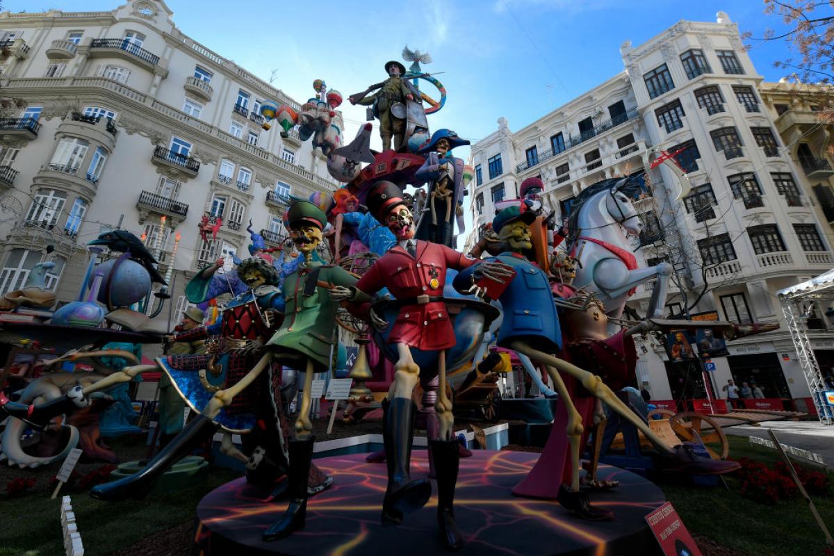 Una de las fallas en exposición durante las Fallas de 2024