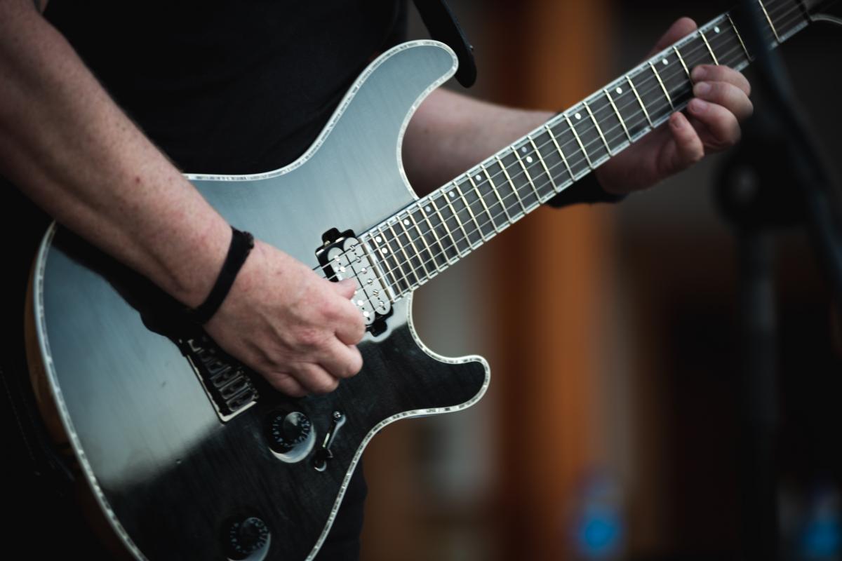 Una guitarra eléctrica, en una imagen de archivo