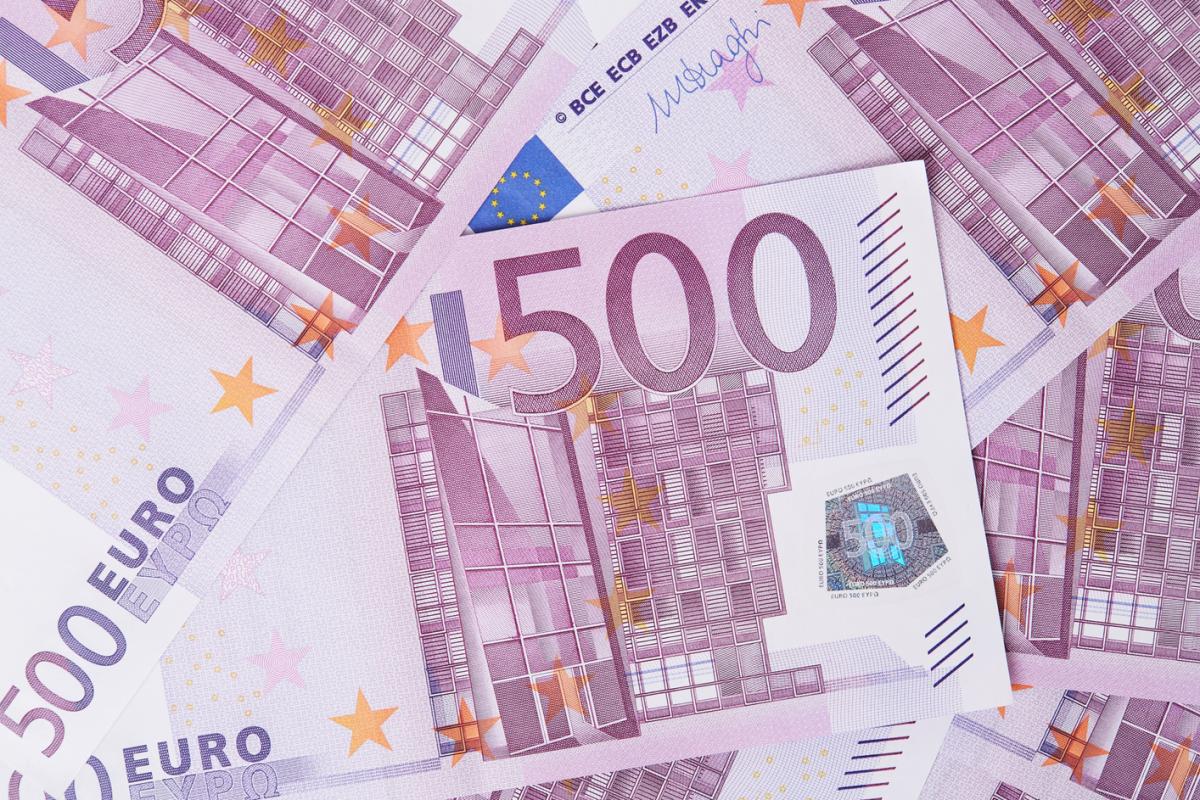 Imagen de billetes de 500 euros.