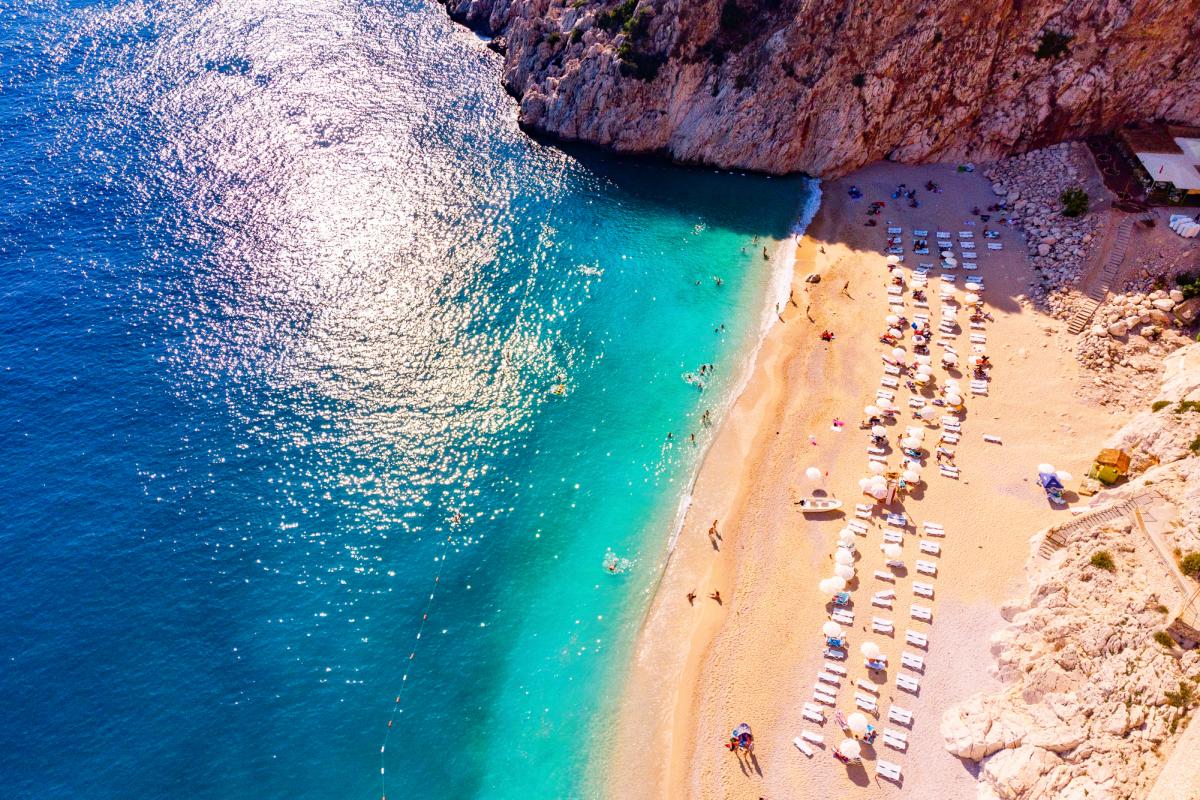 Una playa de Antalya, en Turquía.