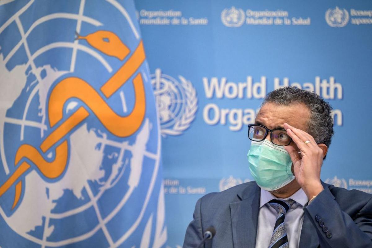 El director general de la OMS, Tedros Adhanom Ghebreyesus, en una imagen de archivo durante la pandemia