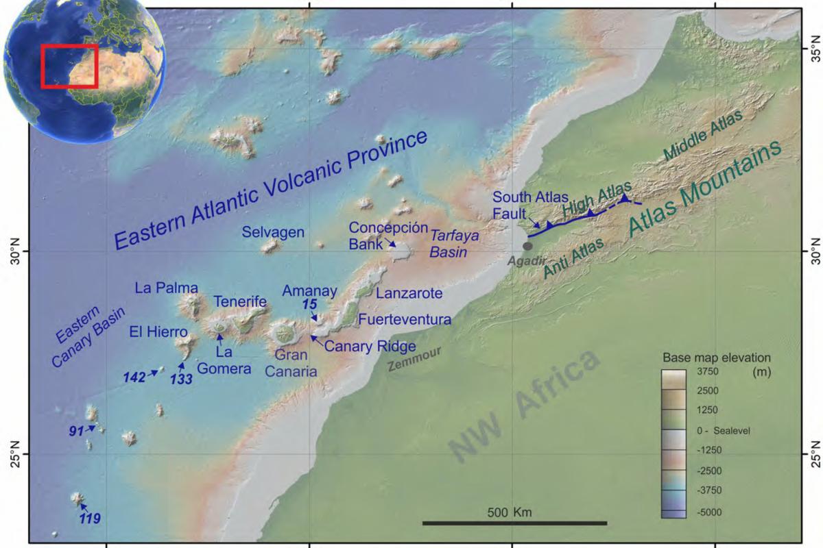 Ilustración del estudio que propone una nueva teoría sobre la formación de Canarias