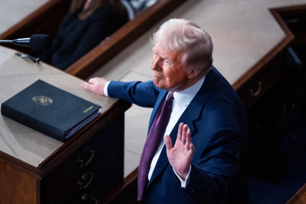 El presidente estadounidense, Donald Trump, en una imagen de archivo en la Cámara de Representantes del Congreso estadounidense.
