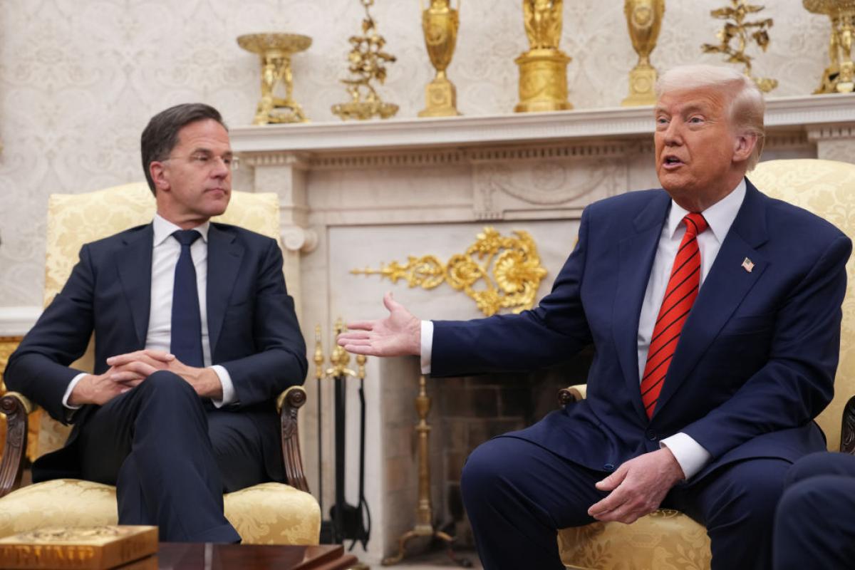 Donald Trump, en su recepción a Mark Rutte en la Casa Blanca