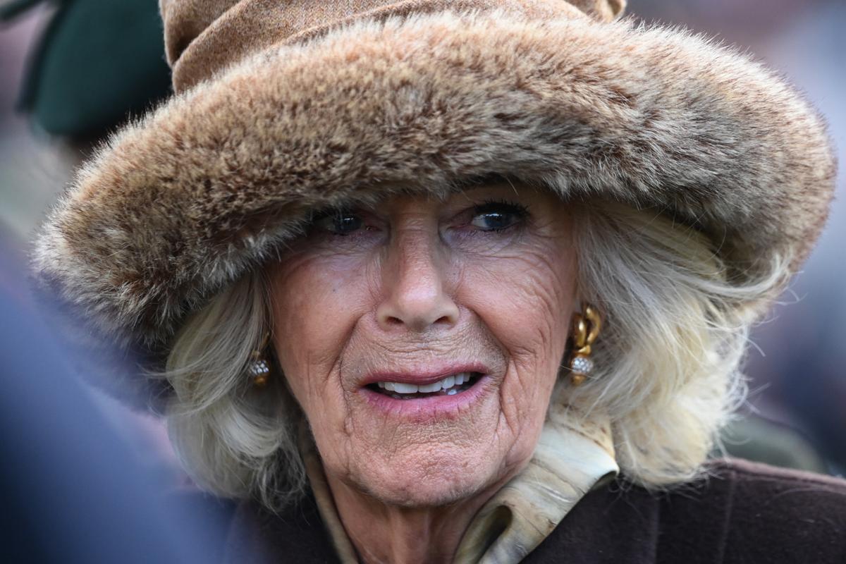 La reina Camilla, en un evento el 12 de marzo de 2025.