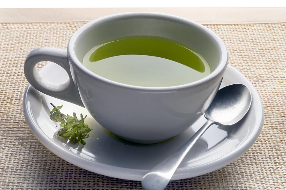 Taza de te verde.
