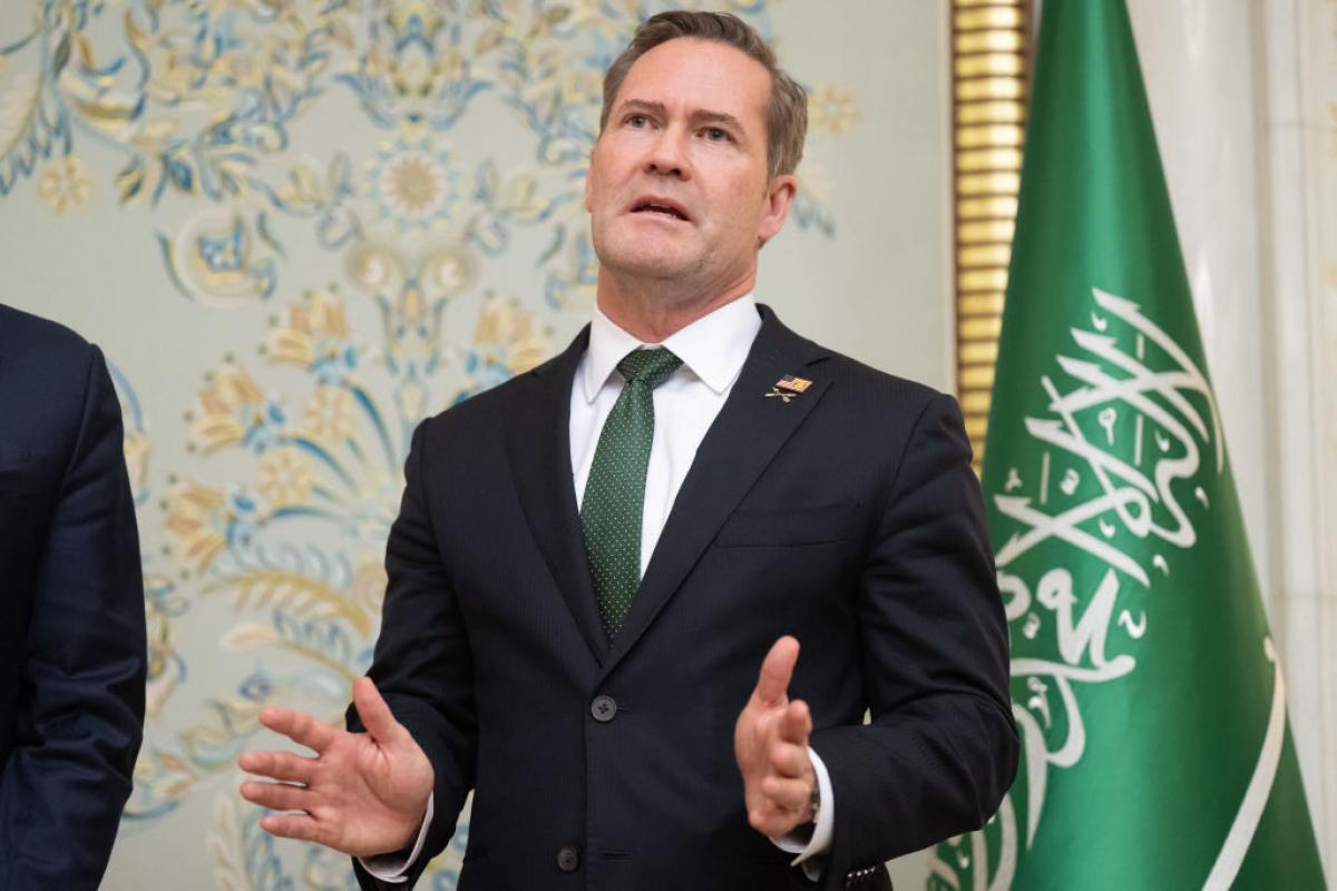 Mike Walz, asesor de Seguridad Nacional de EEUU, en Arabia Saudí