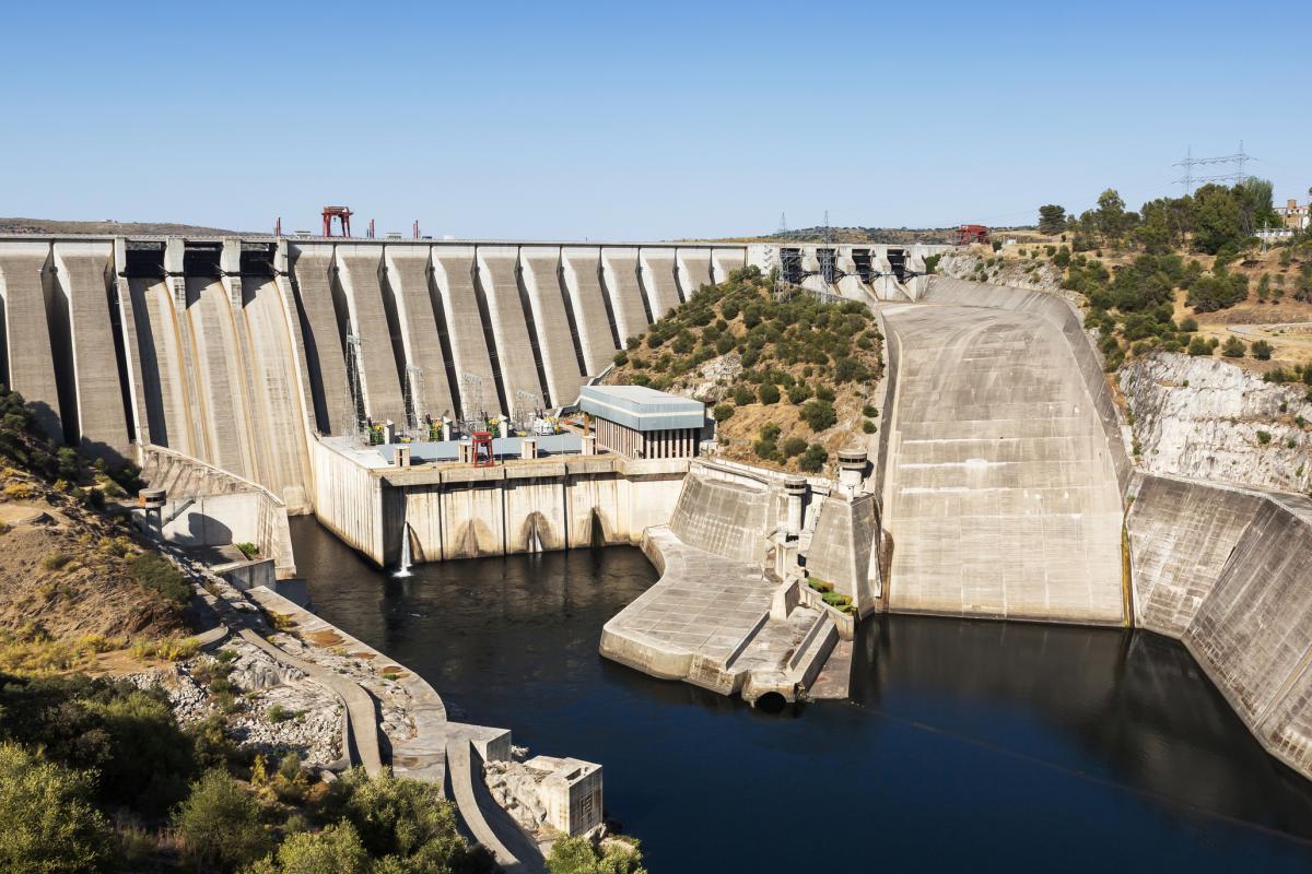 Presa del embalse de Alcántara (Cáceres, Extremadura), en una imagen de archivo.