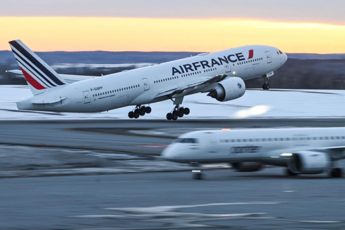 Imagen de archivo de un avión de la aerolínea gala Air France, un Boeing 777-228ER.