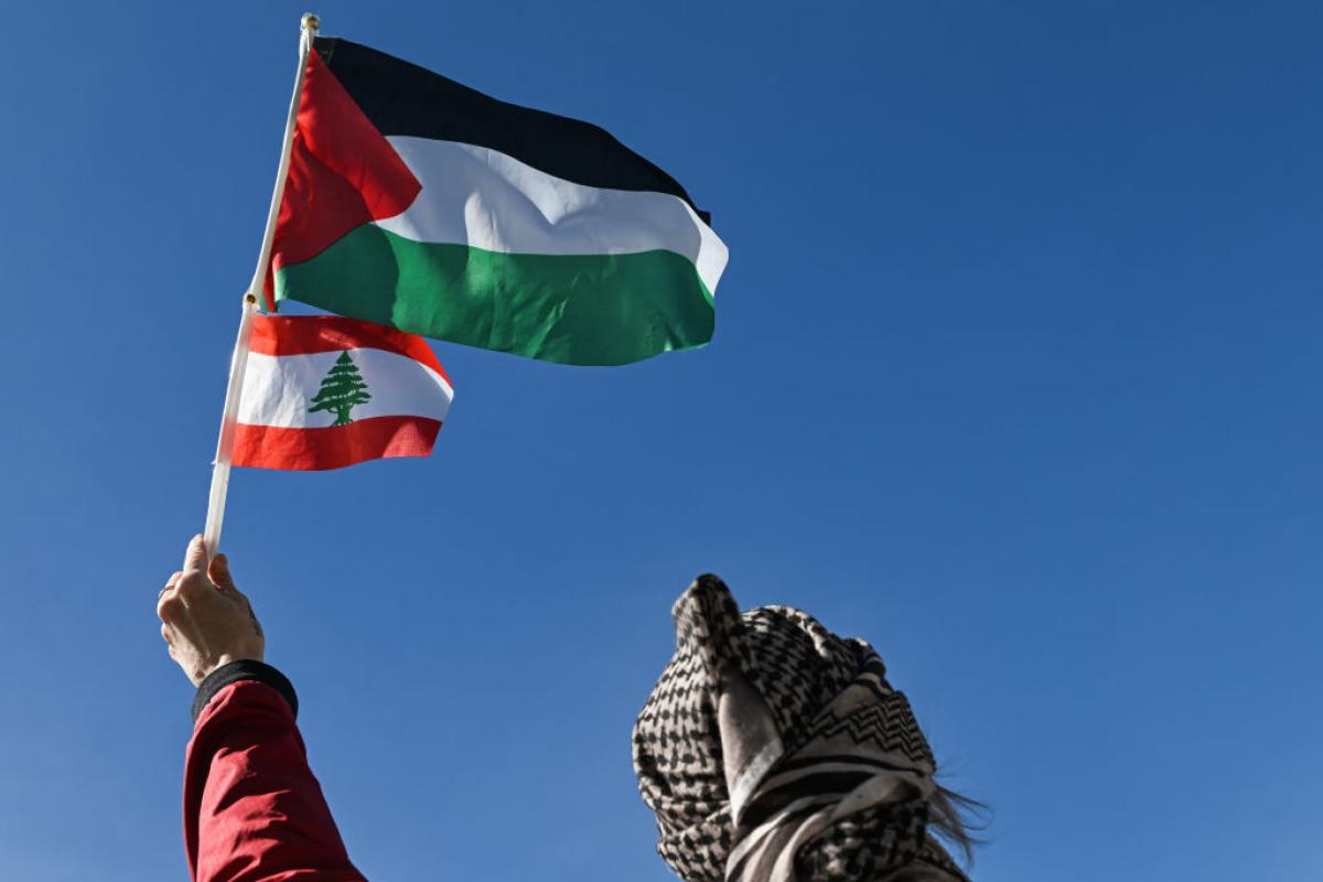 Un manifestante palestino, en una manifestación contra Israel