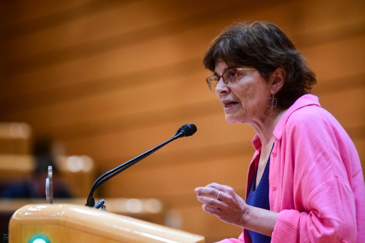 La senadora del BNG Carme da Silva, en una imagen de archivo en el Senado.
