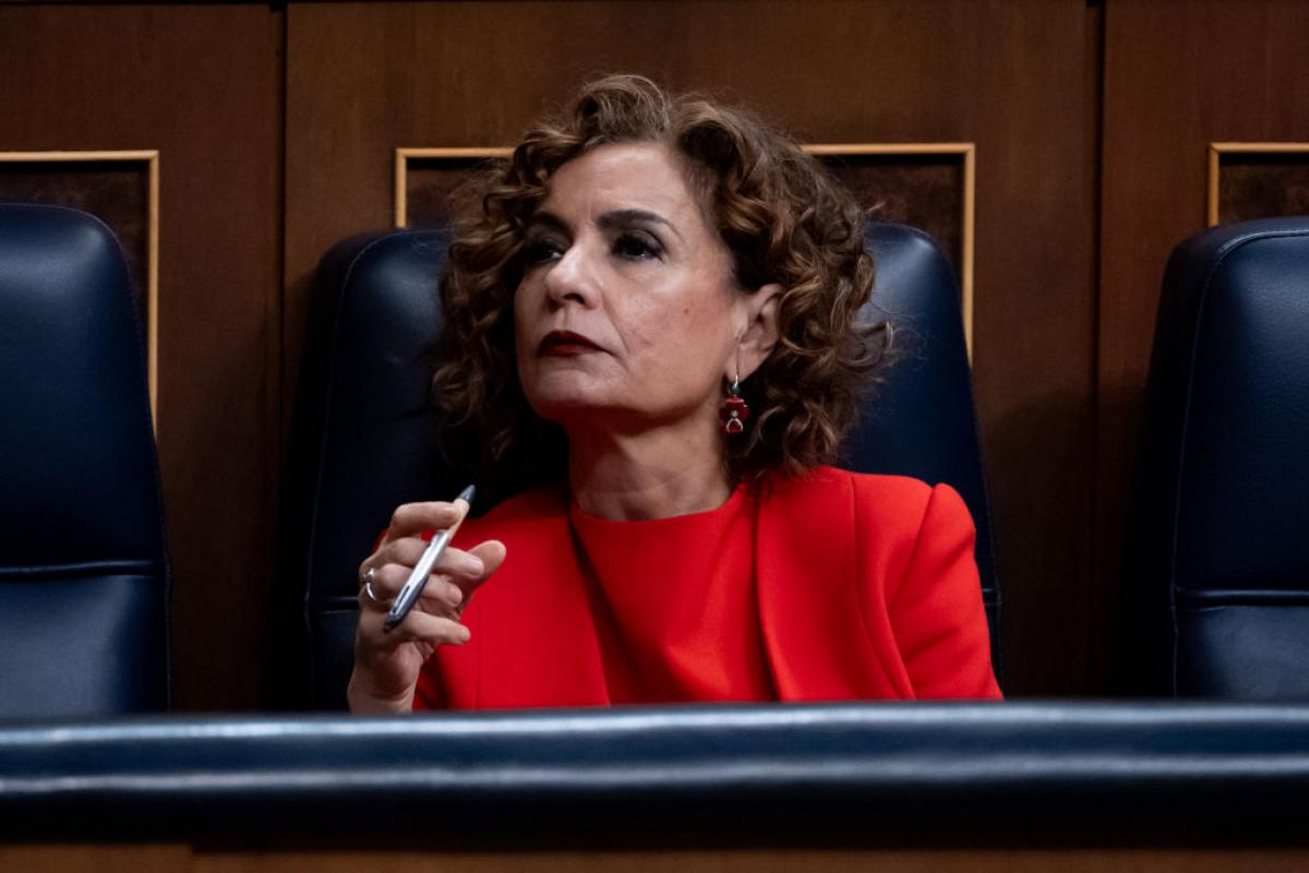 María Jesús Montero, ministra de Hacienda, en una imagen de archivo en el Congreso.