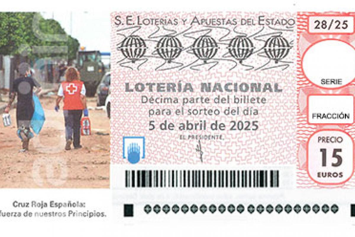 Premios del Sorteo Extraordinario de la Cruz Roja 2025 de Lotería Nacional.