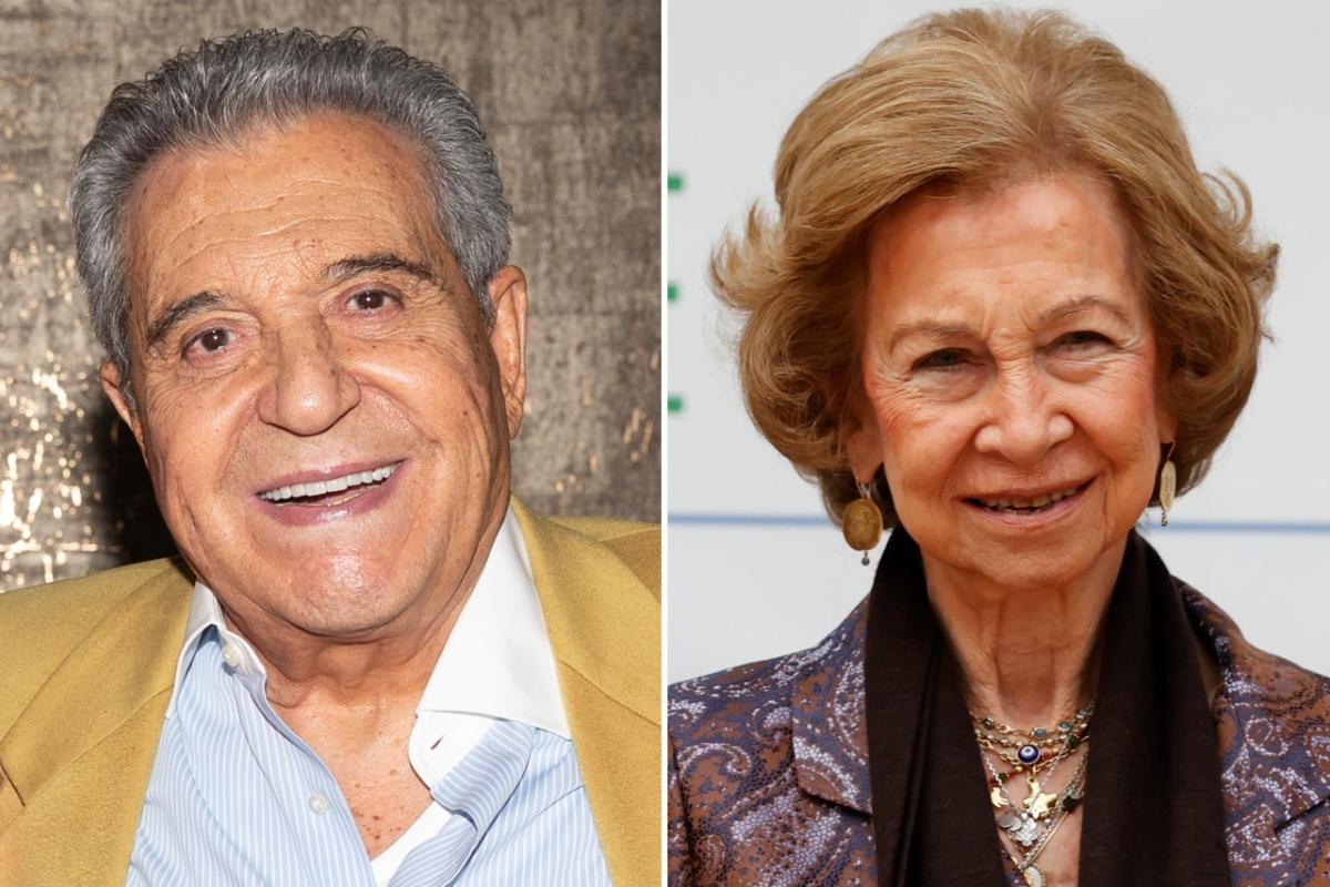 Fotomontaje de Andrés Pajares y la reina Sofía