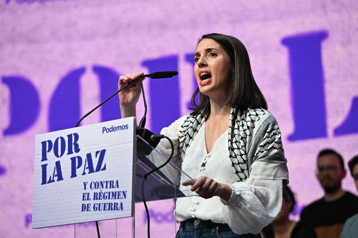 La eurodiputada de Podemos Irene Montero