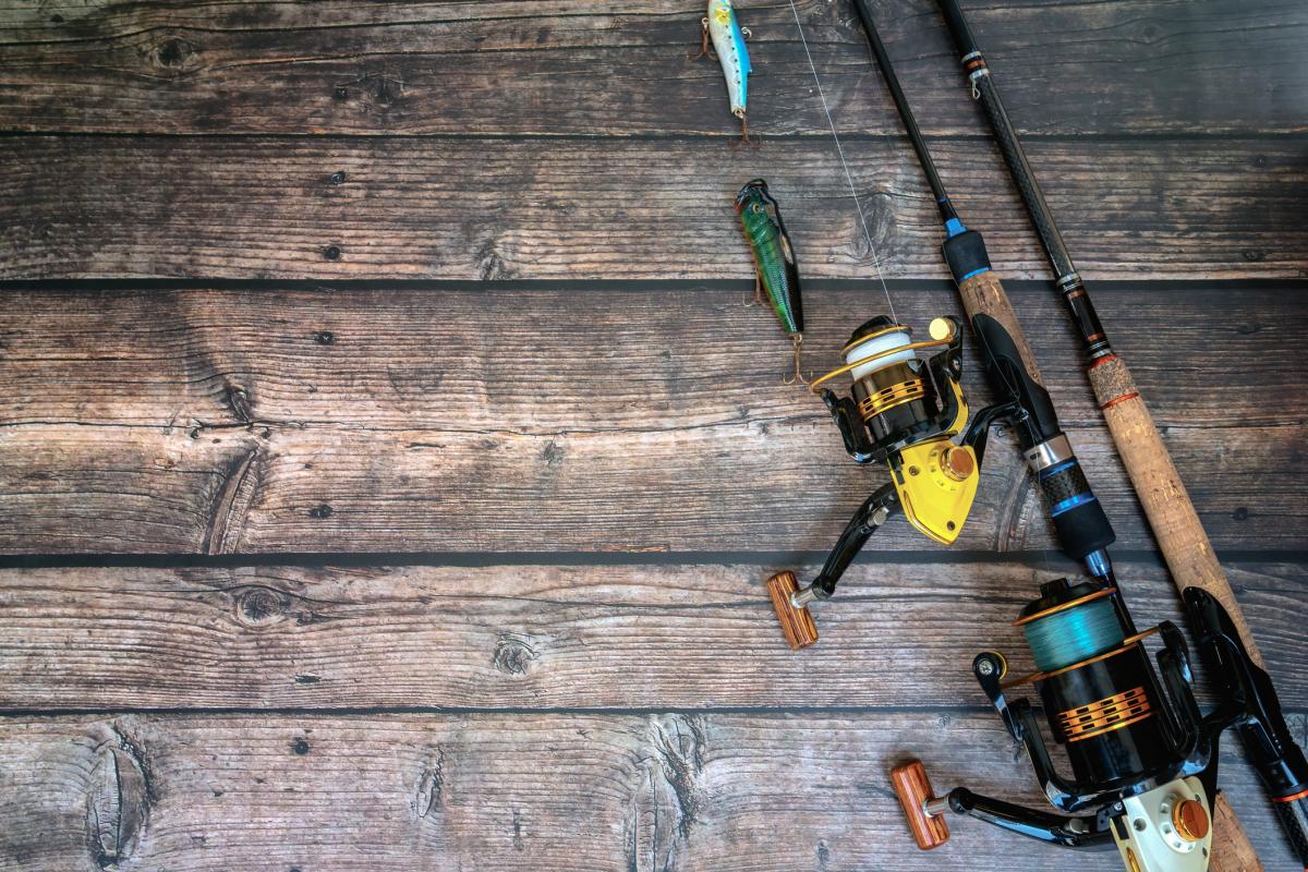 Imagen de archivo de una caña de pescar.