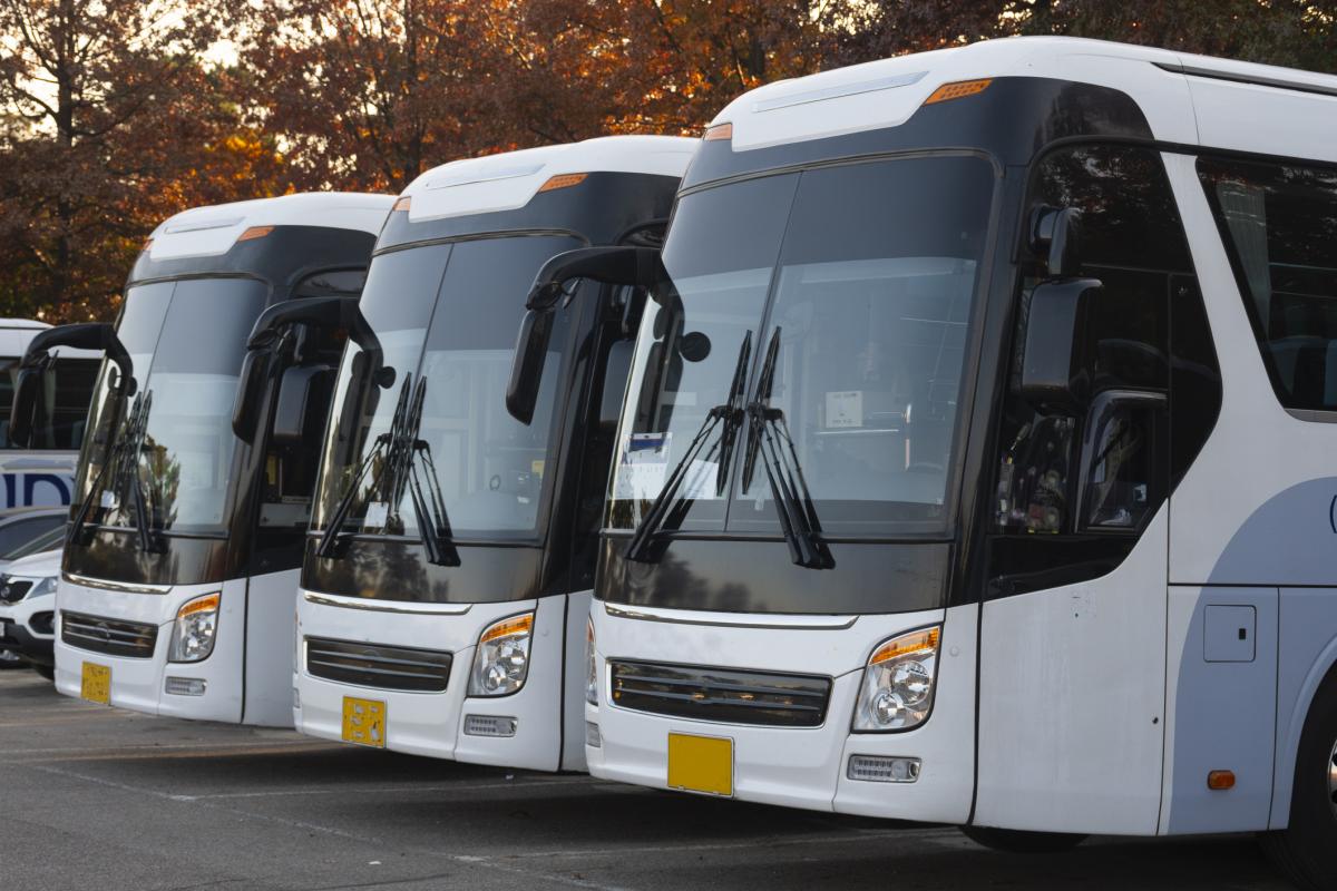 Autobuses, en una imagen de archivo