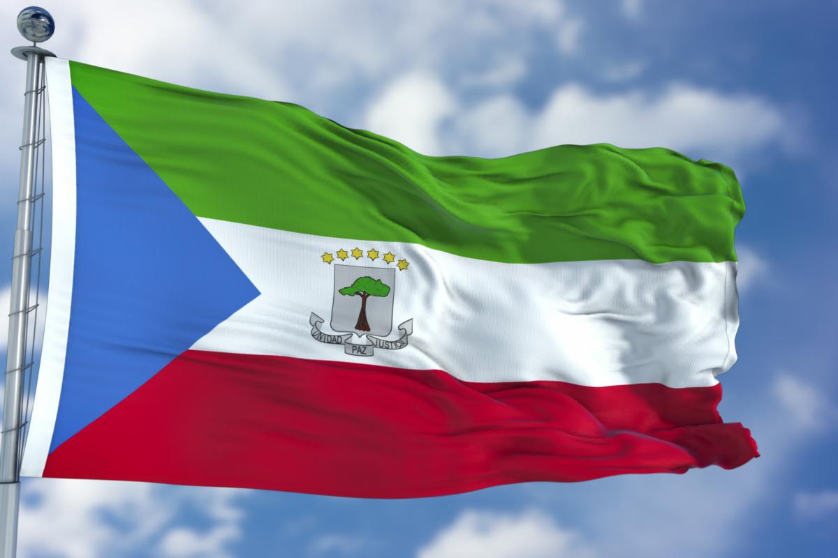 Bandera de Guinea Ecuatorial.