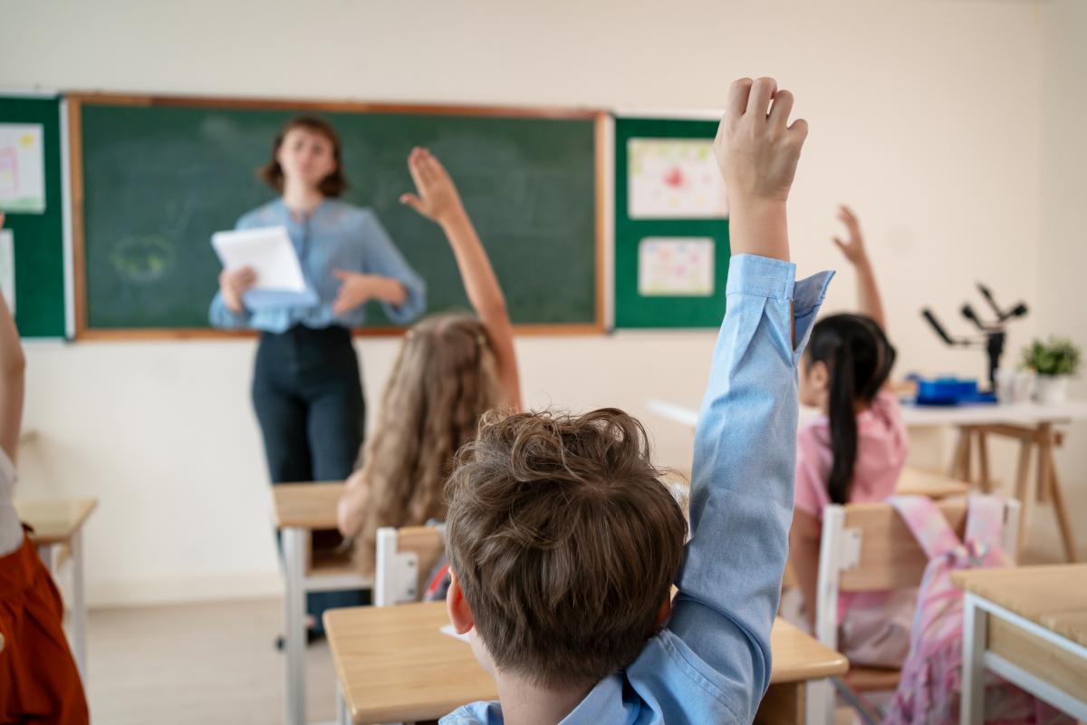 Niños en clase, en una imagen de archivo.