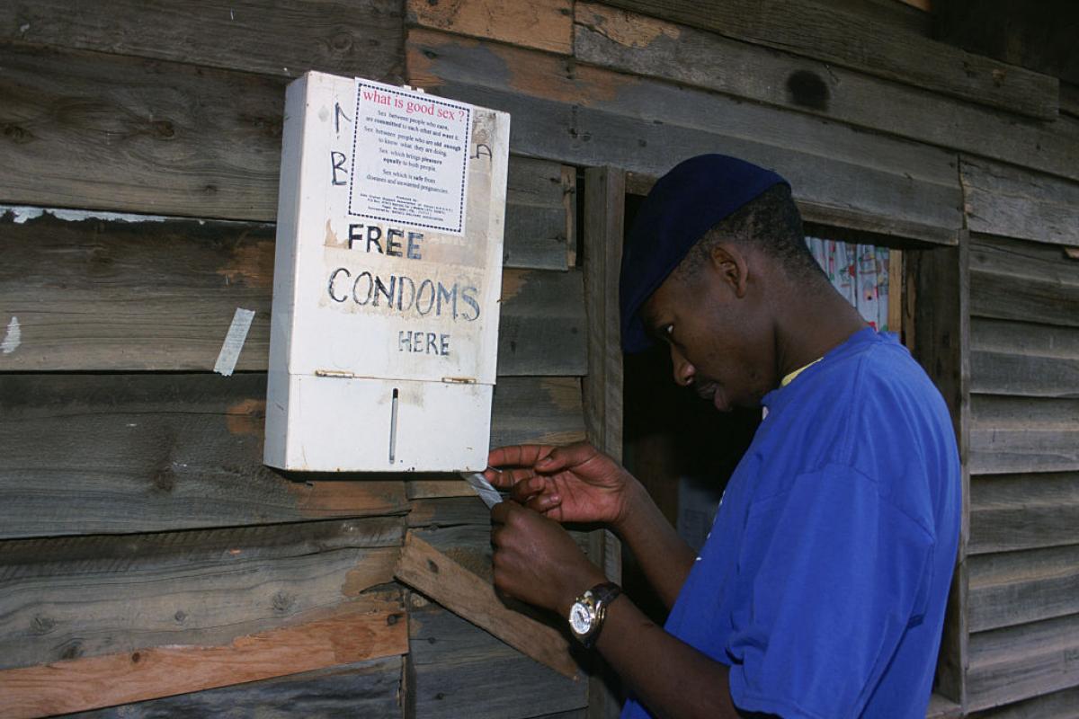 Un centro de Control de enfermedades sexuales en Nairobi de la USAID, Kenia.