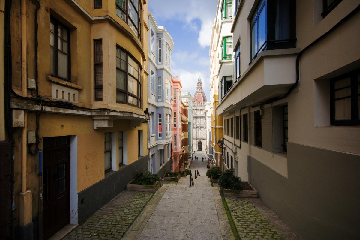 Una imagen del centro de A Coruña.