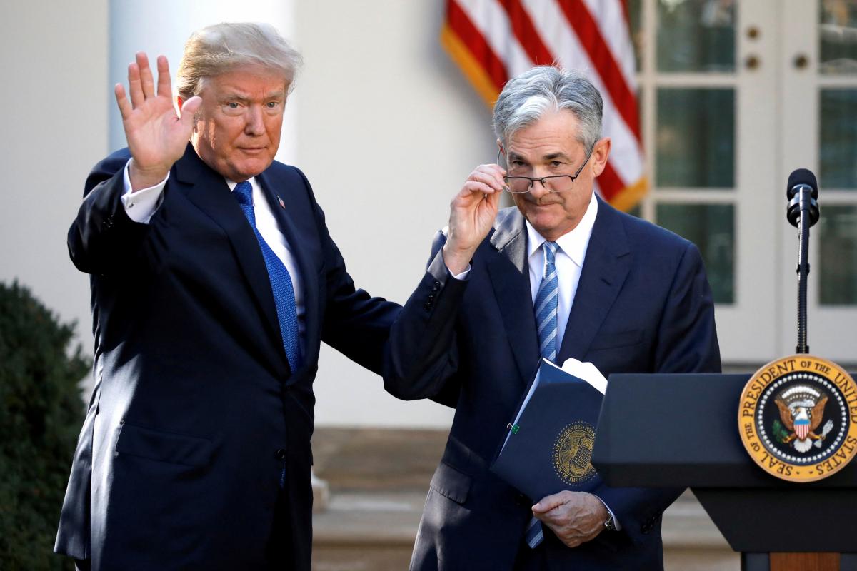 El presidente de EEUU, Donald Trump, junto al presidente de la Reserva Federal estaodunidense, Jerome Powell, en la Casa Blanca, en 2017.