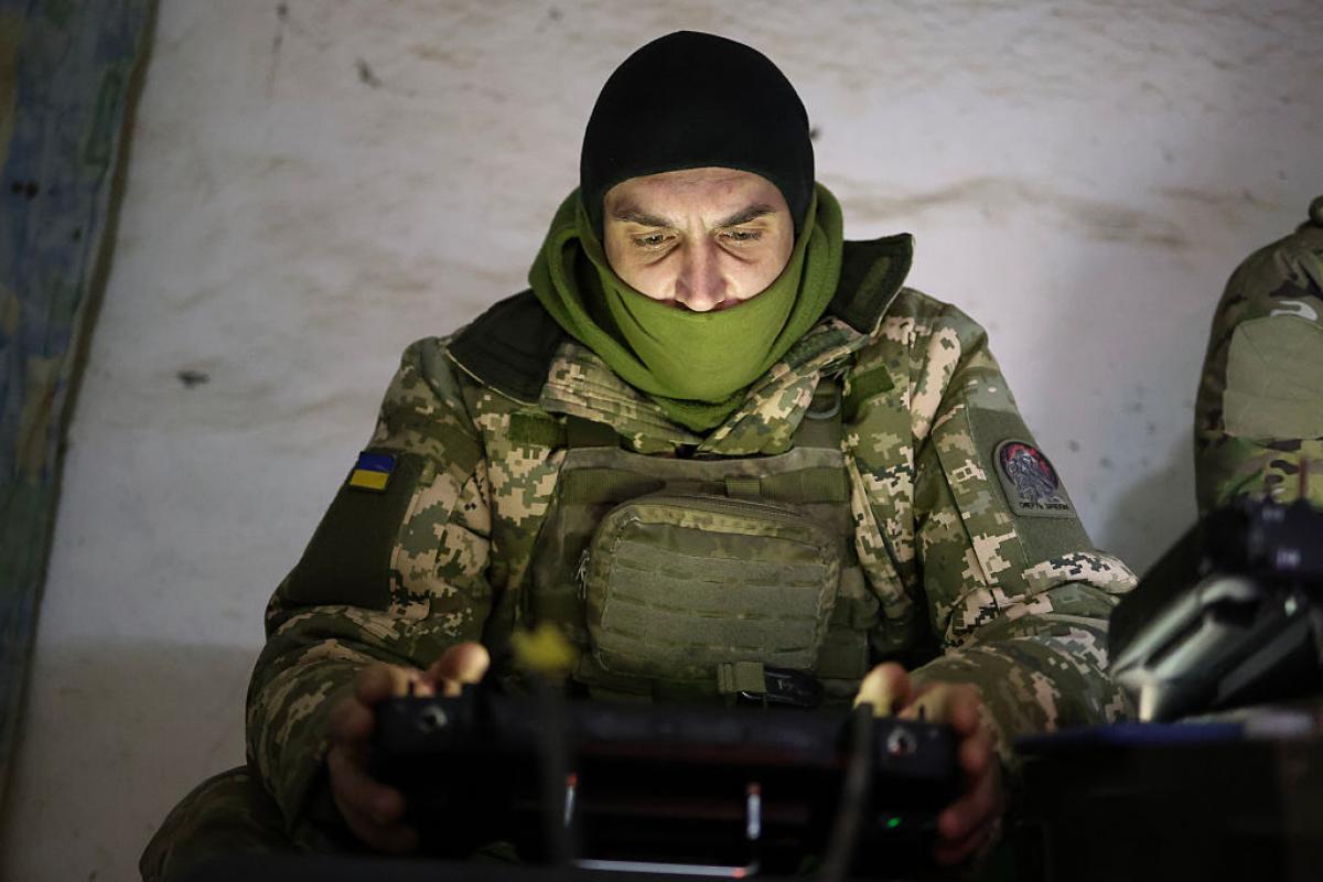 Un soldado ucraniano, en el frente de guerra.