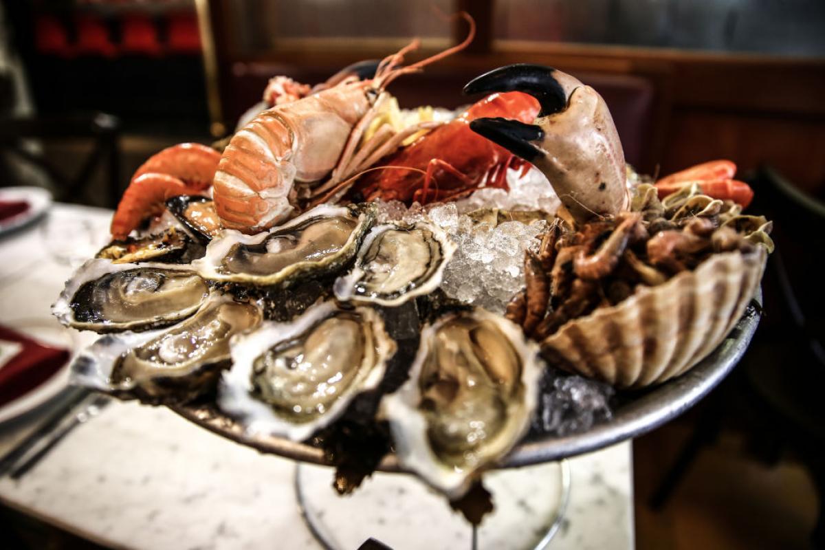 Imagen de archivo de una mariscada.