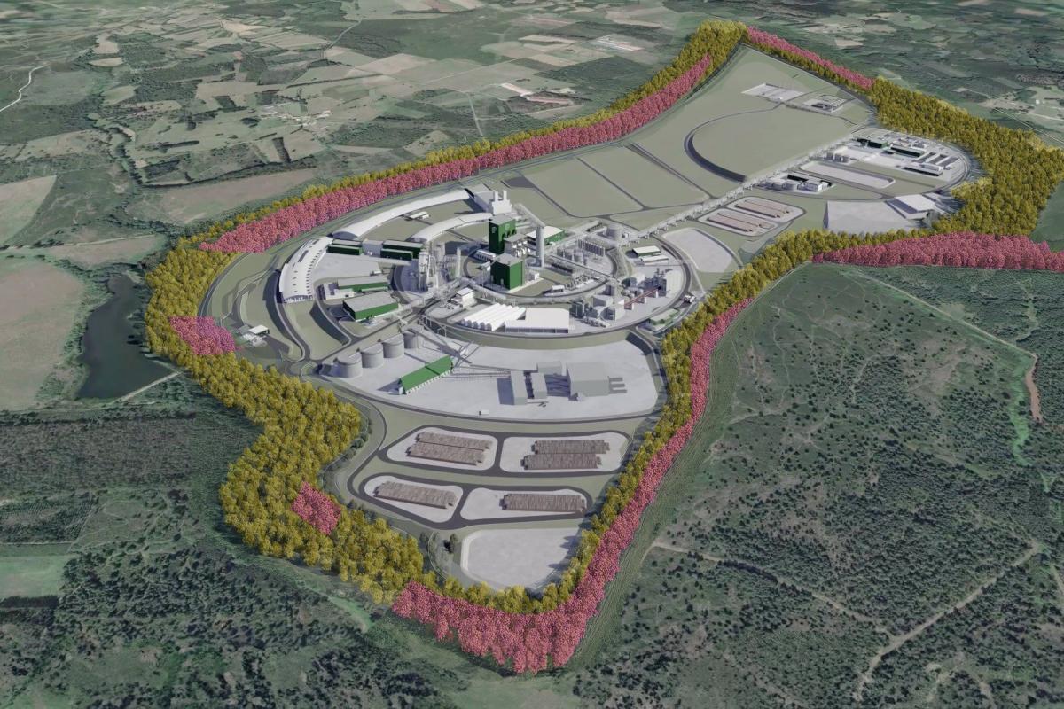 Proyecto 'Gama', que planea Altri para Palas de Rei (Lugo).
