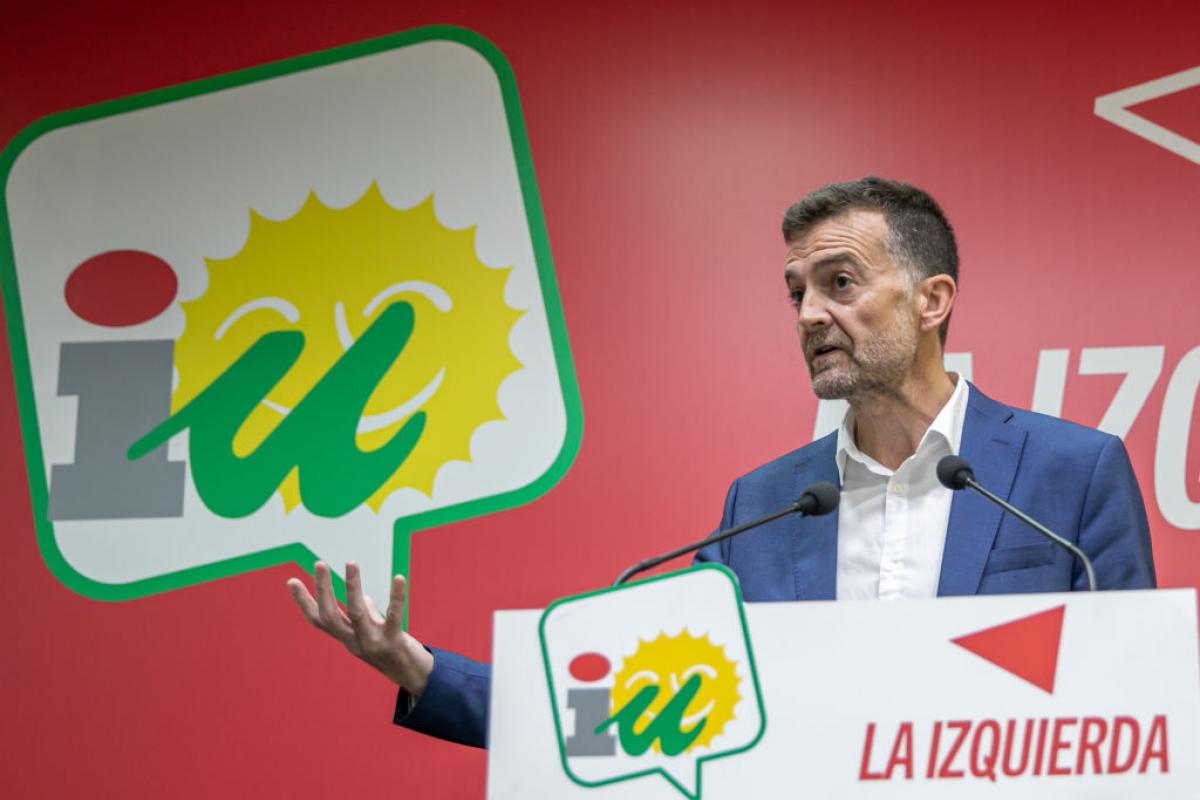 Antonio Maíllo (IU), coordinador federal de Izquierda Unida, en una imagen de archivo.