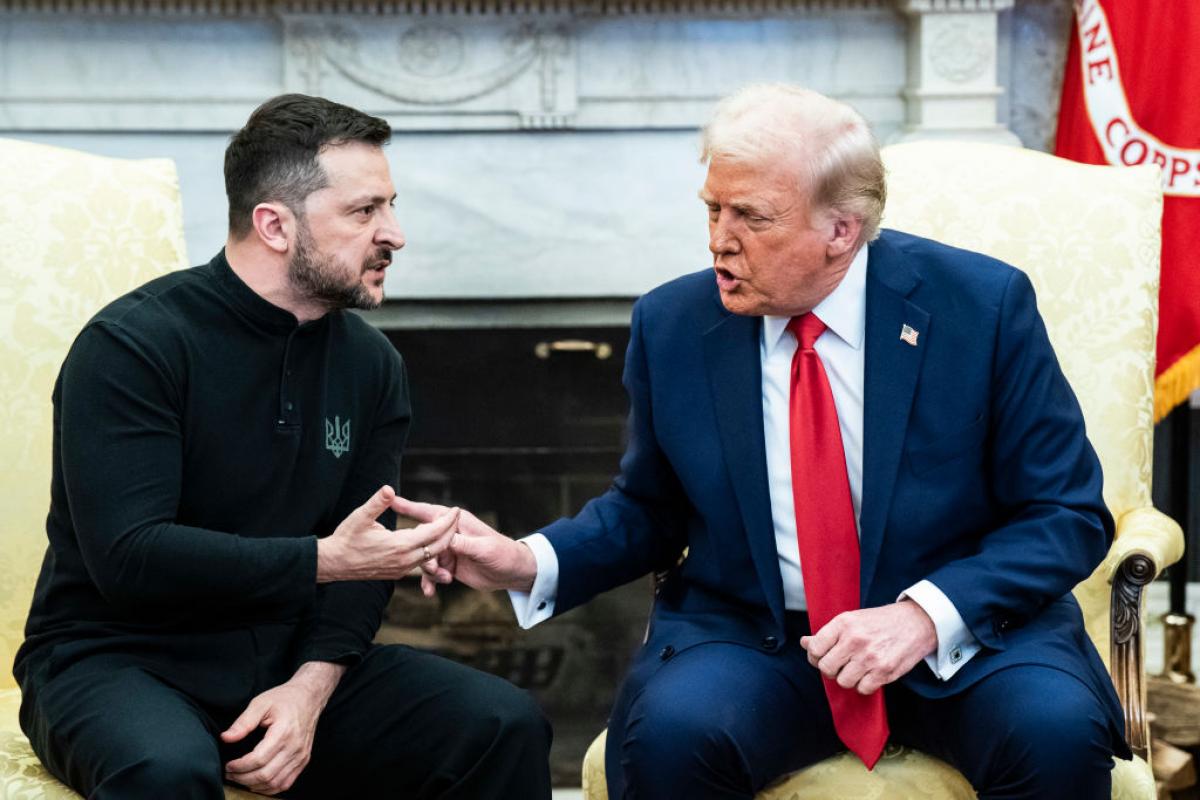 Imagen de archivo de los mandatarios ucraniano y estadounidense, Zelensky y Trump, en la Casa Blanca.