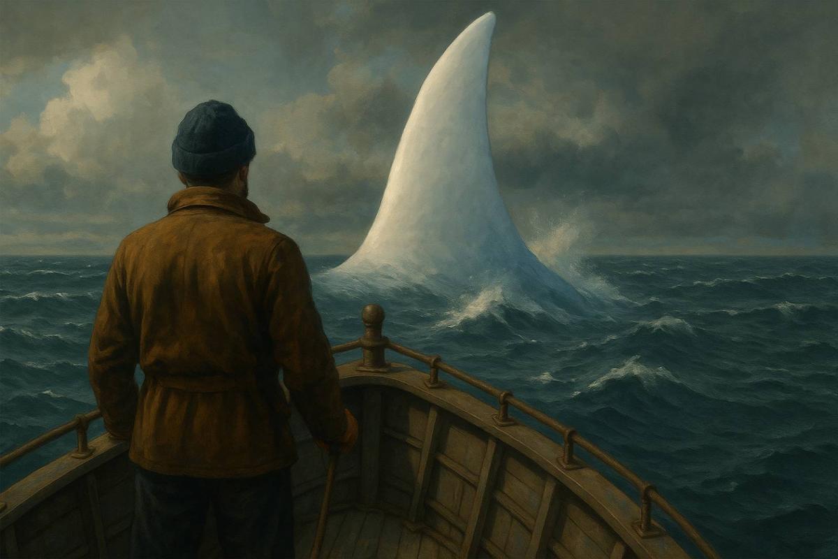 Recreación del avistamiento de un pez luna gigante