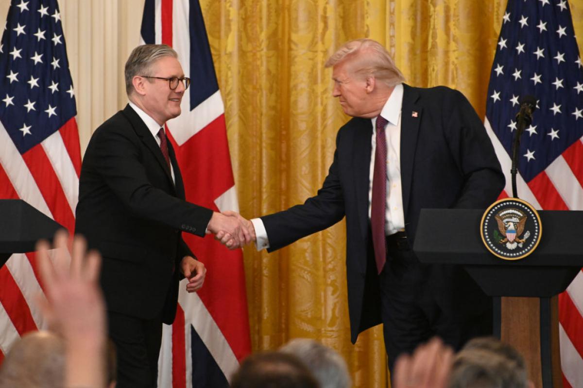 El 'premier' británico sir Keir Starmer y el mandatario estadounidense, Donald Trump; en el último encuentro en la Casa Blanca.