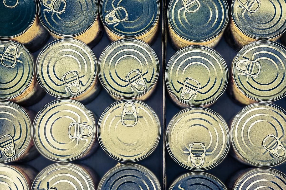 Latas de conserva, en una imagen de archivo