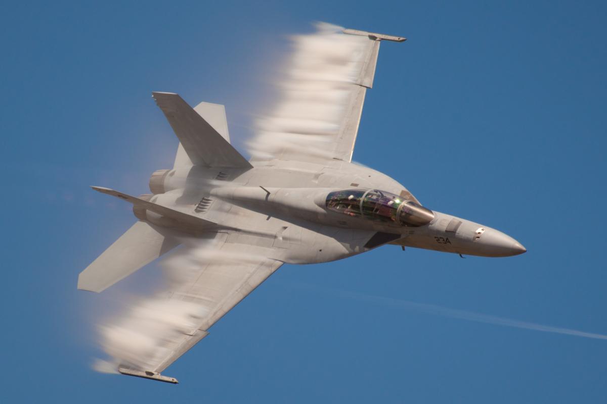 Imagen de archivo de un caza F/A-18 Super Hornet.