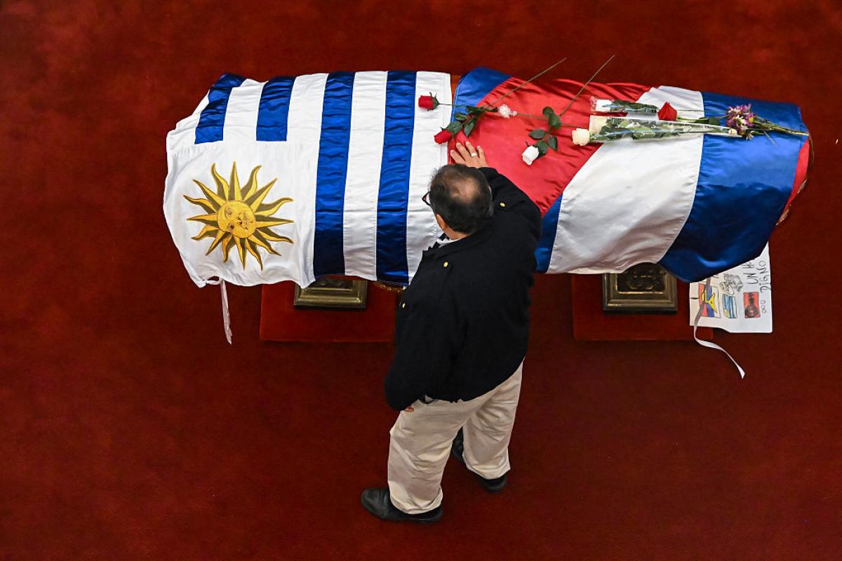 Capilla ardiente del expresidente de Uruguay, José 'Pepe' Mujica, en Montevideo.