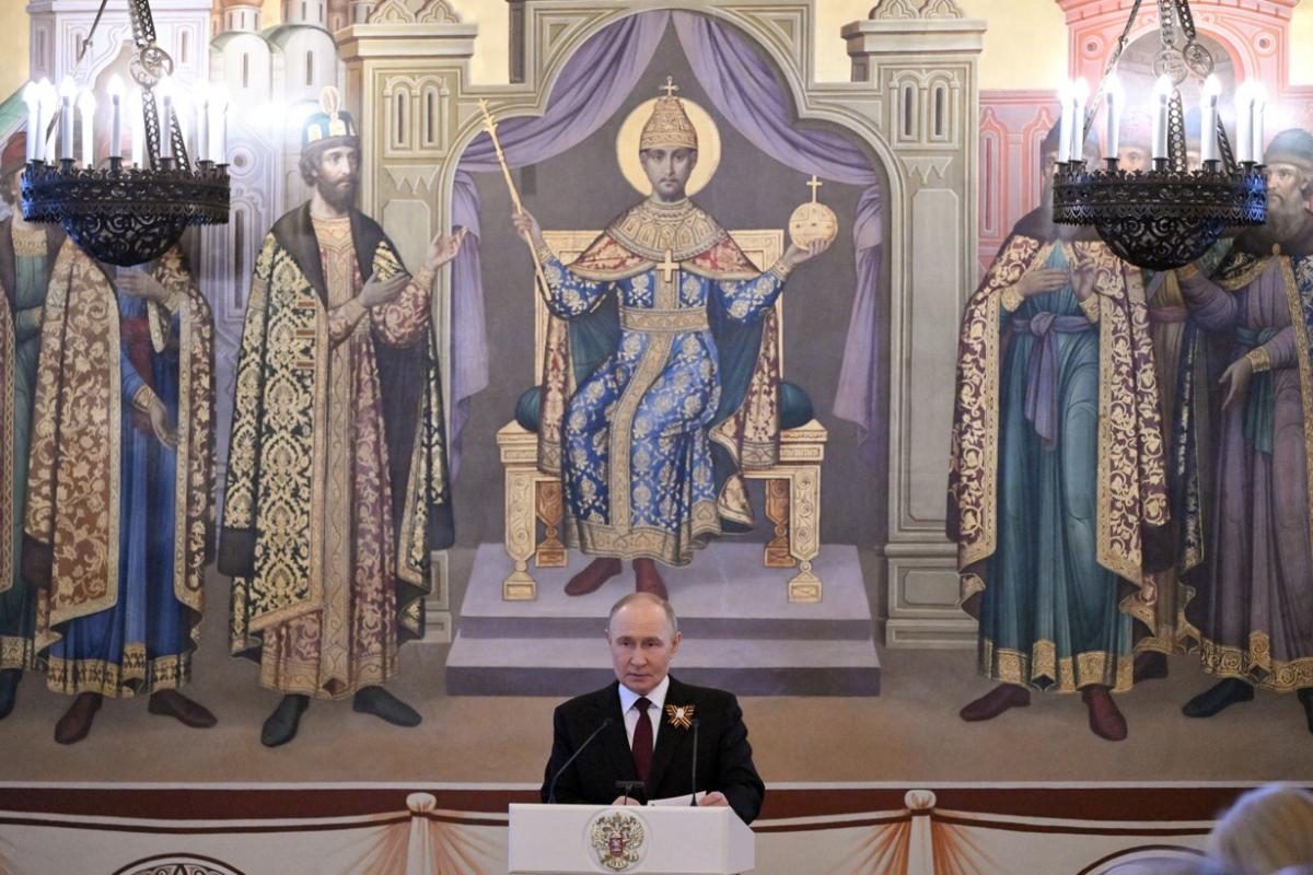 El presidente ruso, Vladimir Putin, en las celebraciones del Día de la Victoria en Moscú.