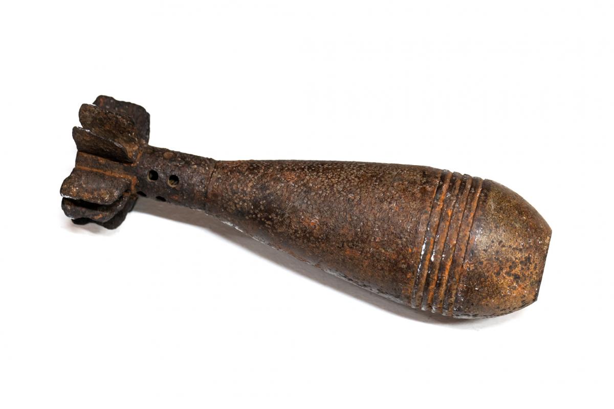 Imagen de archivo de un proyectil de mortero de la 2ª Guerra Mundial.