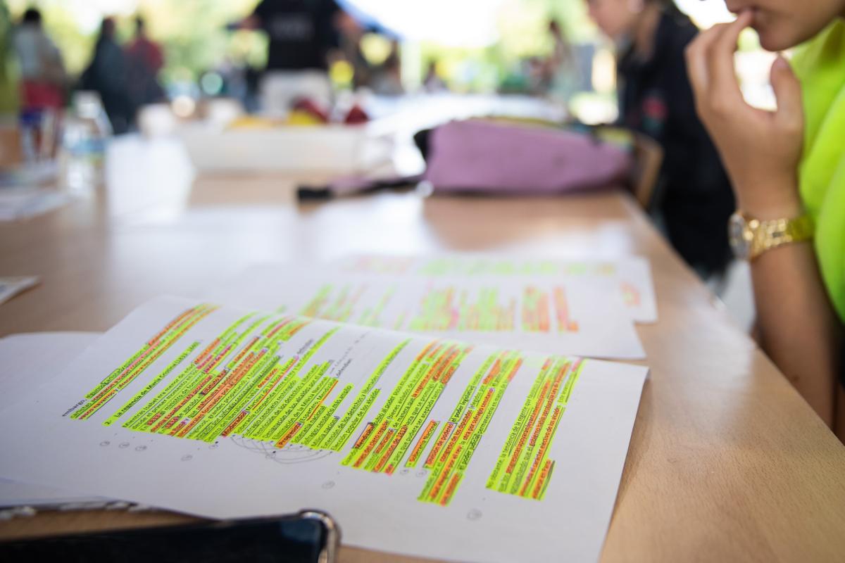 Alumnos estudiando la PAU, en una imagen de archivo.