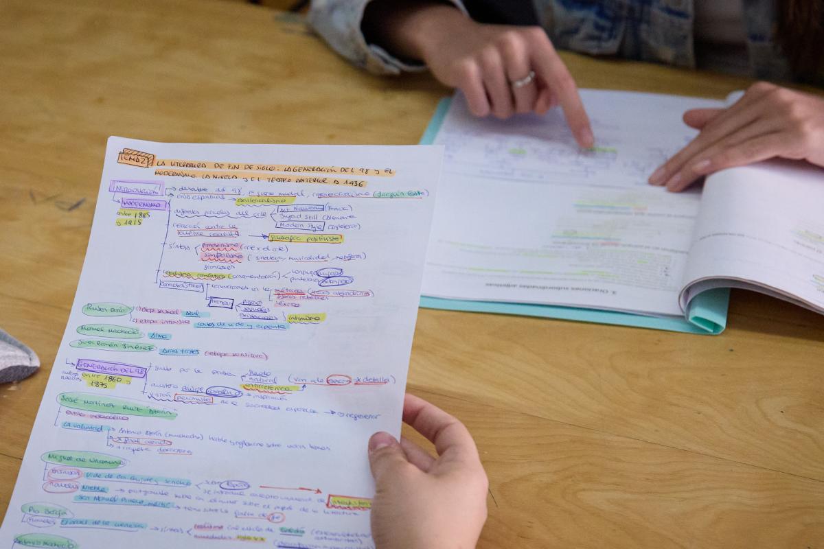 Jóvenes estudiando para la PAU, en una imagen de archivo.