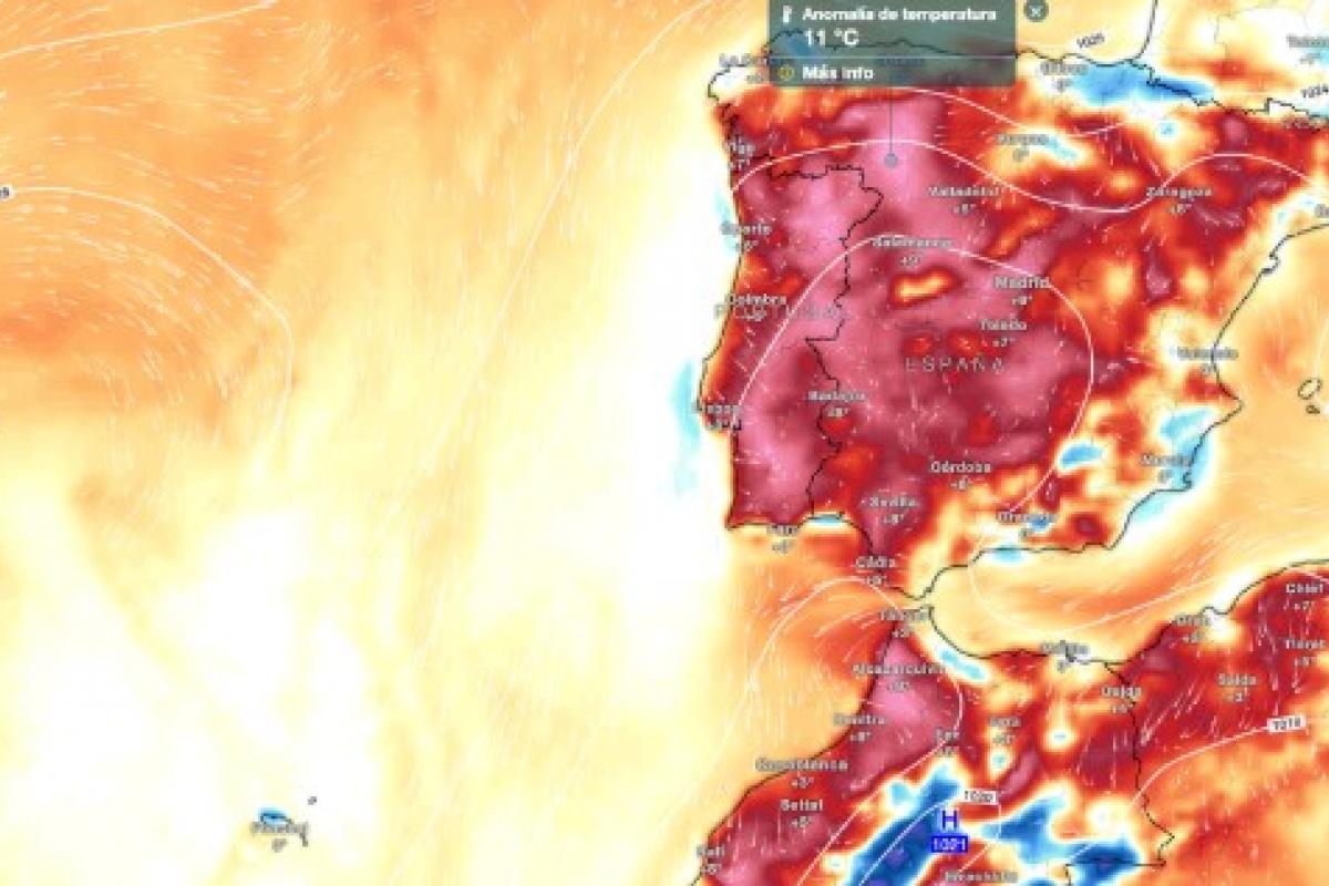 La previsión térmica de Meteored para España